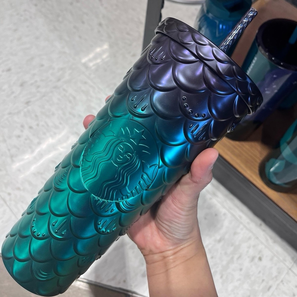 Starbucks Blue and Purple Mermaid Tumbler